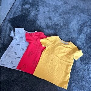 Kids' Dinosaur Print T-Shirts - Set of 3